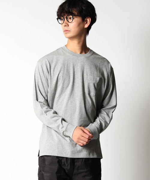 ARCADE(アーケード)の「USAコットン ヘビーウェイト 胸ポケット 袖リブ サイドスリット ビッグロングTシャツ NEOSARTIC(Tシャツ/カットソー・メンズ・ブラック/チャコールグレー/グレー/ネイビー/パープル/ダークブルー/ホワイト・M/L/LL)」の19枚目の写真