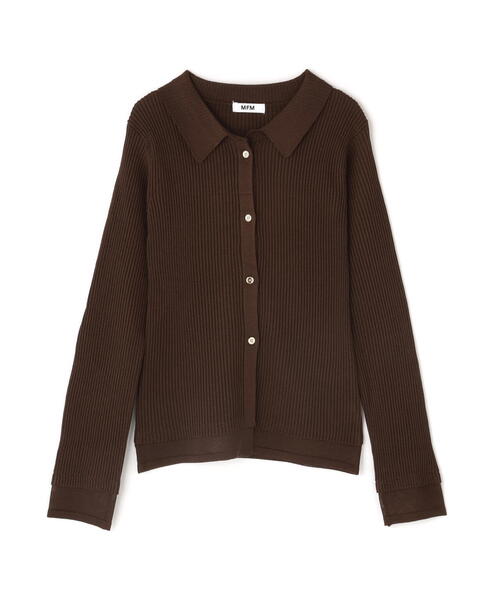 FREE'S MART(フリーズマート)の「【MFM】金ボタン襟リブニット(ニット/セーター・レディース・ブラウン/ネイビー/ブラック/レッド・FREE)」の13枚目の写真