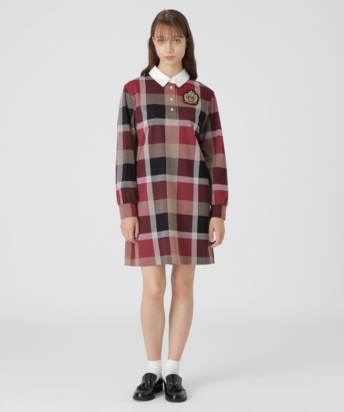 ブルーレーベル ⭐︎クレストブリッジチェックジャカードジャージードレス ワンピース クレストブリッジチェックジャカードジャージードレス（ワンピース