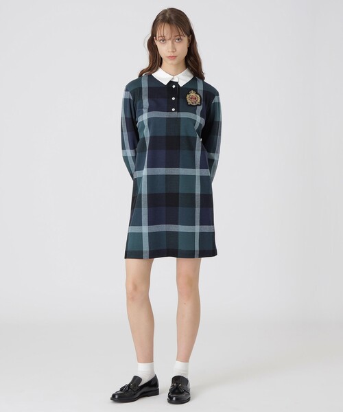 ブルーレーベル ⭐︎クレストブリッジチェックジャカードジャージードレス ワンピース クレストブリッジチェックジャカードジャージードレス（ワンピース