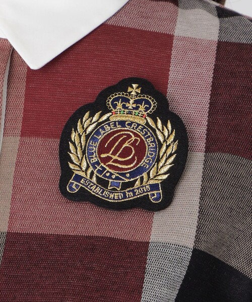 ブルーレーベル ⭐︎クレストブリッジチェックジャカードジャージードレス ワンピース クレストブリッジチェックジャカードジャージードレス（ワンピース