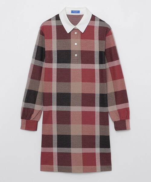 クレストブリッジチェックジャカードジャージードレス（ワンピース