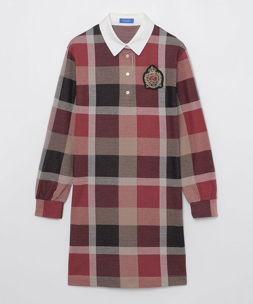 クレストブリッジチェックジャカードジャージードレス（ワンピース