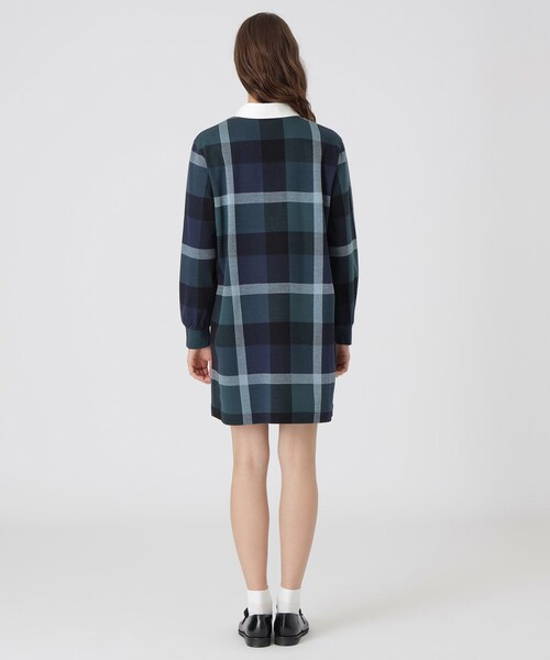 クレストブリッジチェックジャカードジャージードレス（ワンピース