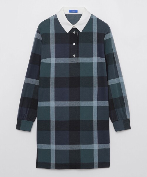 ブルーレーベル ⭐︎クレストブリッジチェックジャカードジャージードレス ワンピース クレストブリッジチェックジャカードジャージードレス（ワンピース