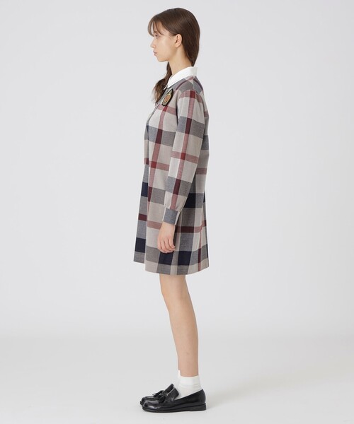 ブルーレーベル ⭐︎クレストブリッジチェックジャカードジャージードレス ワンピース クレストブリッジチェックジャカードジャージードレス（ワンピース