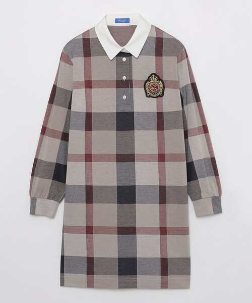 ブルーレーベル ⭐︎クレストブリッジチェックジャカードジャージードレス ワンピース セール】クレストブリッジチェックジャカードジャージードレス