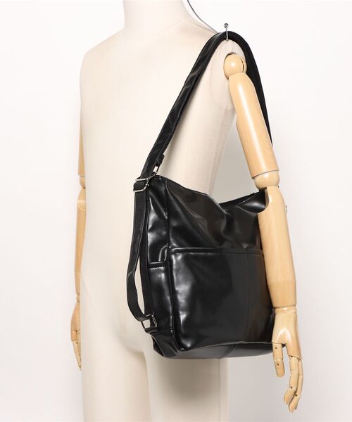Burner(バーナー)の「【OKUOKU 0909】2WAY ソフトレザーショルダーバッグ oku-bag-5-27(ショルダーバッグ・レディース・ブラック/ブラウン・FREE)」の9枚目の写真