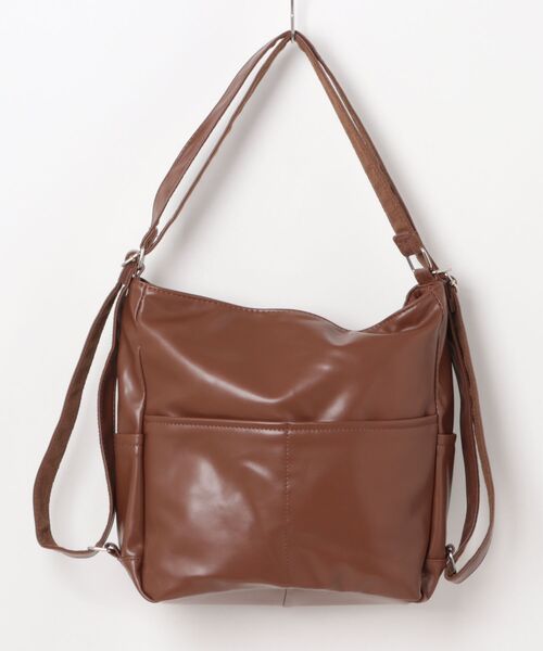 Burner(バーナー)の「【OKUOKU 0909】2WAY ソフトレザーショルダーバッグ oku-bag-5-27(ショルダーバッグ・レディース・ブラック/ブラウン・FREE)」の8枚目の写真