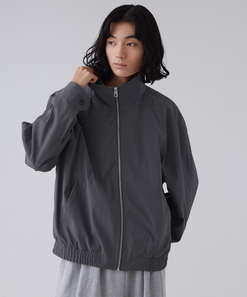 LUENNA】Nylon Stand Collar Blouson / ナイロン スタンドカラー