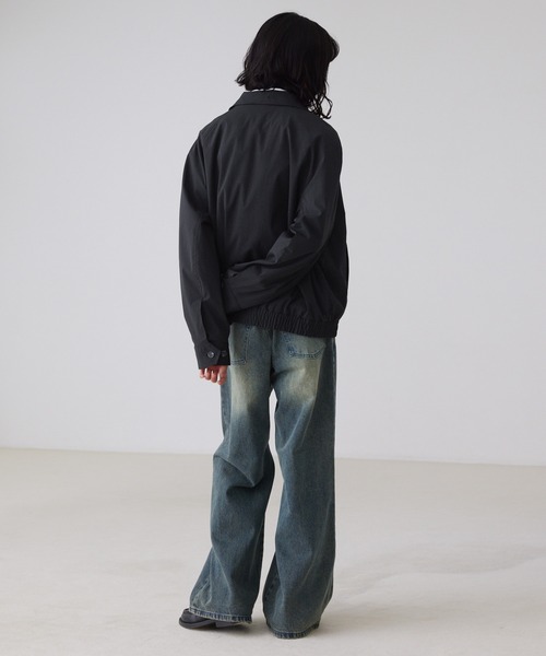 LUENNA（ルエナ）の「【LUENNA】Nylon Stand Collar Blouson / ナイロン スタンドカラー ブルゾン（ナイロンジャケット・メンズ・ブラック/チャコールグレー・S/M/L）」の11枚目の写真
