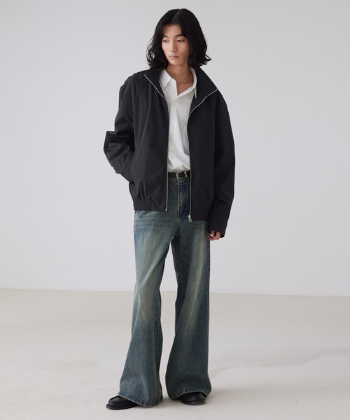 セール】【LUENNA】Nylon Stand Collar Blouson / ナイロン スタンド