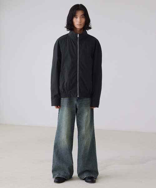 LUENNA（ルエナ）の「【LUENNA】Nylon Stand Collar Blouson / ナイロン スタンドカラー ブルゾン（ナイロンジャケット・メンズ・ブラック/チャコールグレー・S/M/L）」の16枚目の写真