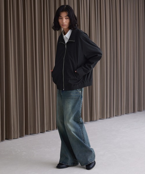 LUENNA（ルエナ）の「【LUENNA】Nylon Stand Collar Blouson / ナイロン スタンドカラー ブルゾン（ナイロンジャケット・メンズ・ブラック/チャコールグレー・S/M/L）」の22枚目の写真