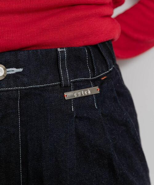THE GOODLAND MARKET（ザグッドランドマーケット）の「cwtch　ORGANIC DENIM HARF PANTS（デニムパンツ・レディース・インディゴブルー・SMALL/MEDIUM）」の14枚目の写真