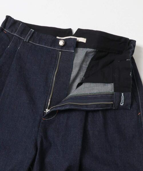 THE GOODLAND MARKET（ザグッドランドマーケット）の「cwtch　ORGANIC DENIM HARF PANTS（デニムパンツ・レディース・インディゴブルー・SMALL/MEDIUM）」の17枚目の写真