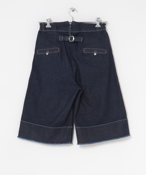 THE GOODLAND MARKET（ザグッドランドマーケット）の「cwtch　ORGANIC DENIM HARF PANTS（デニムパンツ・レディース・インディゴブルー・SMALL/MEDIUM）」の5枚目の写真