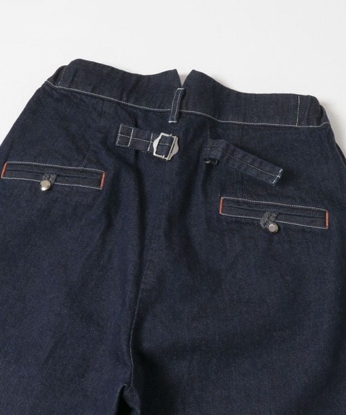 THE GOODLAND MARKET（ザグッドランドマーケット）の「cwtch　ORGANIC DENIM HARF PANTS（デニムパンツ・レディース・インディゴブルー・SMALL/MEDIUM）」の6枚目の写真
