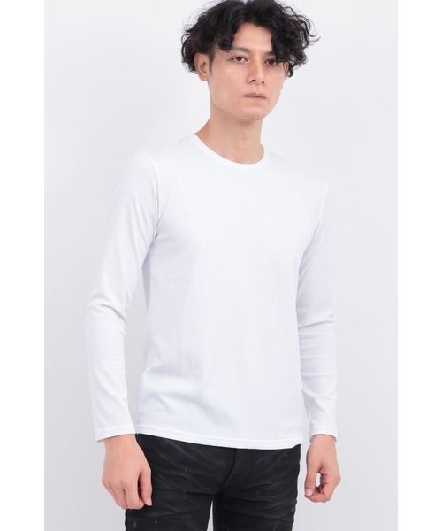 TORNADO MART(トルネードマート)の「ツイストグリッドJQクルー(Tシャツ/カットソー・メンズ・ホワイト/ブラック/ボルドー・MEDIUM/LARGE/LL/XXL)」の6枚目の写真