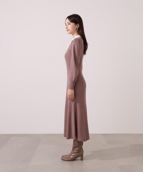 PROPORTION BODY DRESSING（プロポーションボディドレッシング）の「リボン衿付きニットワンピース / 1215240011（ワンピース・レディース・ブラック/ブラウン系その他・MEDIUM/P/S）」の19枚目の写真