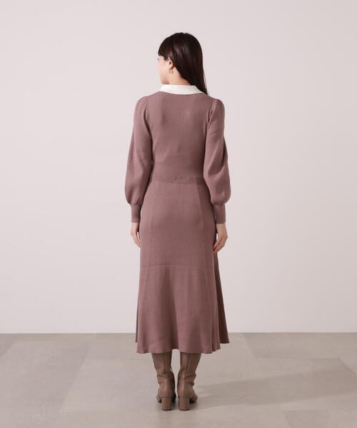 PROPORTION BODY DRESSING（プロポーションボディドレッシング）の「リボン衿付きニットワンピース / 1215240011（ワンピース・レディース・ブラック/ブラウン系その他・MEDIUM/P/S）」の20枚目の写真