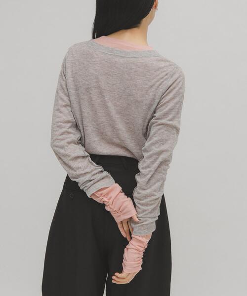 セール】バイカラーレイヤードカットソー（Tシャツ/カットソー）｜KBF