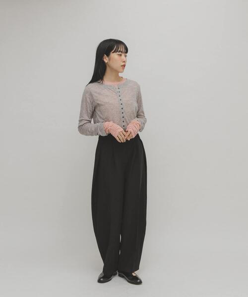 KBF バイカラーレイヤードカットソー セール】バイカラーレイヤードカットソー（Tシャツ/カットソー）｜KBF