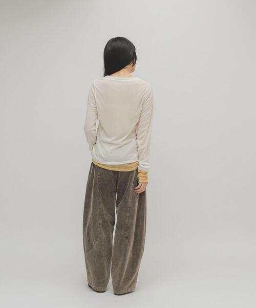 セール】バイカラーレイヤードカットソー（Tシャツ/カットソー）｜KBF