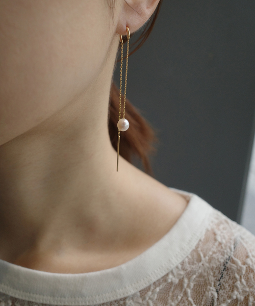 SLOBE IENA（スローブイエナ）の「AGAPEE チェーンピアス THESEE