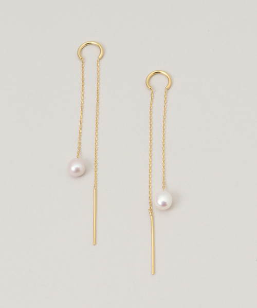 SLOBE IENA（スローブイエナ）の「AGAPEE チェーンピアス THESEE EARRINGS（ピアス（両耳用）・レディース・ゴールド・FREE）」の6枚目の写真