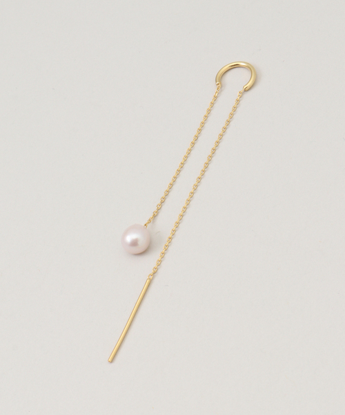 SLOBE IENA（スローブイエナ）の「AGAPEE チェーンピアス THESEE EARRINGS（ピアス（両耳用）・レディース・ゴールド・FREE）」の3枚目の写真