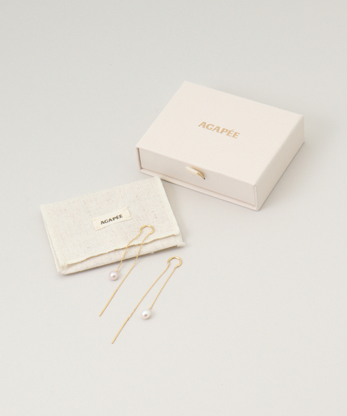 SLOBE IENA（スローブイエナ）の「AGAPEE チェーンピアス THESEE EARRINGS（ピアス（両耳用）・レディース・ゴールド・FREE）」の8枚目の写真