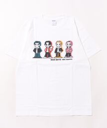 【BADBOYS】イラストTシャツ/極楽蝶4人組 描き下ろしイラストTシャツ アニメ風 半袖 ユニセックス カジュアル 映画グッズ