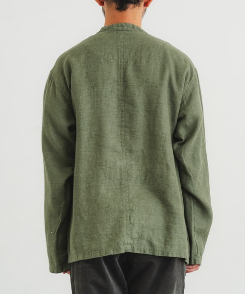 quadro（クオドロ）の「フレンチリネンブラッシュツイルカバーオール