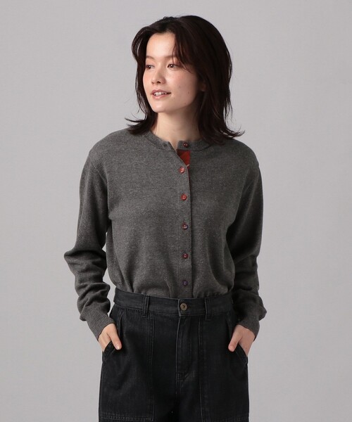 Afternoon Tea（アフタヌーンティー）の「タータンチェック柄くるみボタンカーディガン/Afternoon Tea Original Tartans（カーディガン/ボレロ・レディース・グレー/ネイビー/ベージュ・MEDIUM）」の5枚目の写真