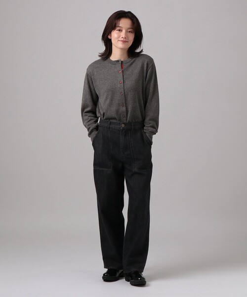 Afternoon Tea（アフタヌーンティー）の「タータンチェック柄くるみボタンカーディガン/Afternoon Tea Original Tartans（カーディガン/ボレロ・レディース・グレー/ネイビー/ベージュ・MEDIUM）」の8枚目の写真