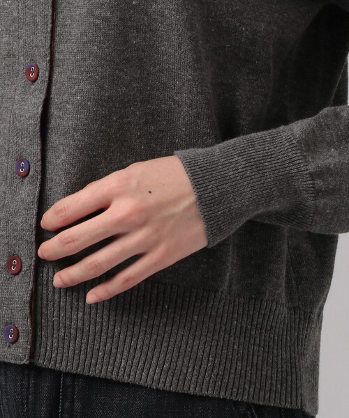 Afternoon Tea（アフタヌーンティー）の「タータンチェック柄くるみボタンカーディガン/Afternoon Tea Original Tartans（カーディガン/ボレロ・レディース・グレー/ネイビー/ベージュ・MEDIUM）」の9枚目の写真