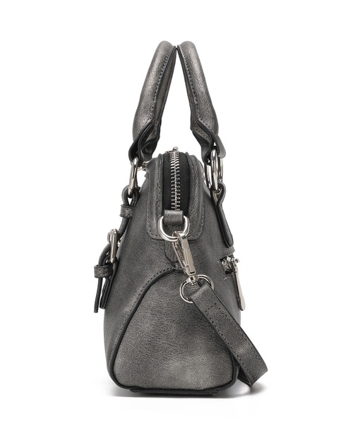 EVRIS（エヴリス）の「【EVRIS / エヴリス】 SUNNY　アンティークPU スモールボストンバッグ（ボストンバッグ・レディース・グレイッシュベージュ/シルバー/ブラック・FREE）」の8枚目の写真