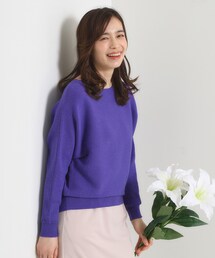 【手洗い可】アンジェリーナラメリブドルマンニット