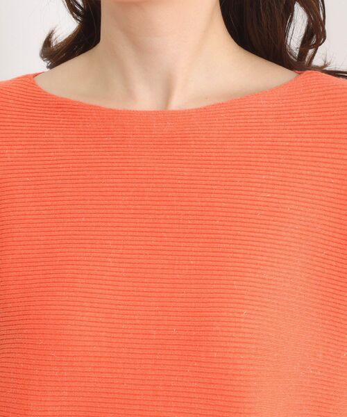 ITS'DEMO（イッツデモ）の「【手洗い可】アンジェリーナラメリブドルマンニット（ニット/セーター・レディース・グリーン系/ブラック/ライトオレンジ系/パープル系4/オフホワイト・00）」の14枚目の写真