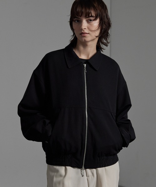 CIYOT（シヨウト）の「【CIYOT-シヨウト-】オーバーサイズショート丈襟付きダブルジップブルゾン（ブルゾン・メンズ・ブラック/グレー/ブラック系・S/M/L）」の8枚目の写真