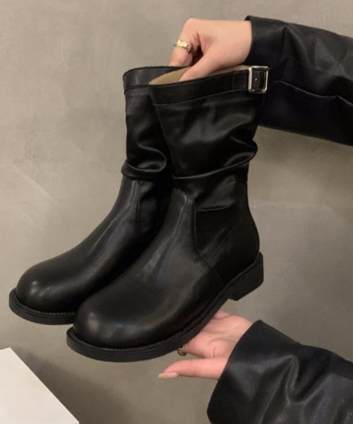 セール】ショートブーツ【韓国ファッション】（ブーツ