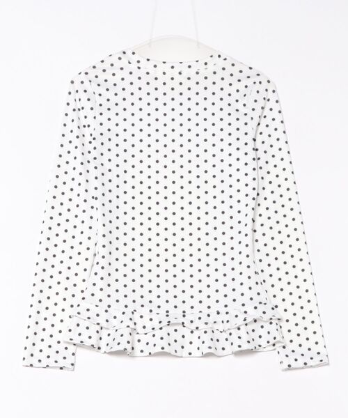 Nia(ニア)の「Nia(ニア)/フリルレイヤード ポルカドットロンT(Tシャツ/カットソー・レディース・ホワイト・SMALL/MEDIUM)」の17枚目の写真