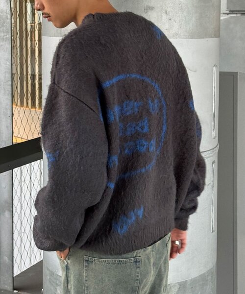 CIAOPANIC（チャオパニック）の「【新色追加】ハンドクラフトロゴニット（ニット/セーター・レディース・サックスブルー/ピンク/ベージュ/ブラウン/レッド/チャコールグレー/アイボリー/ミント/パープル/グリーン/シルバー・FREE）」の22枚目の写真