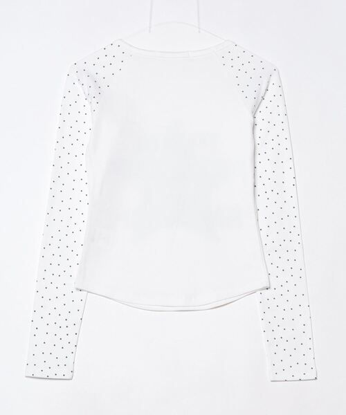SETUPEXE(セットアップイーエックスイー)の「A'GEM/9 × .kom 『SETUPEXE/セットアップイーエックスイー』STAR SLEEVE PUNK TOP/スター&ドットデザイン長袖Tシャツ(Tシャツ/カットソー・レディース・ホワイト/グレー/ブラック・FREE)」の15枚目の写真