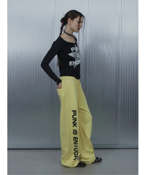 SETUPEXE(セットアップイーエックスイー)の「A'GEM/9 × .kom 『SETUPEXE/セットアップイーエックスイー』STAR SLEEVE PUNK TOP/スター&ドットデザイン長袖Tシャツ(Tシャツ/カットソー・レディース・ホワイト/グレー/ブラック・FREE)」の6枚目の写真