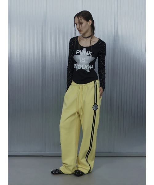 SETUPEXE(セットアップイーエックスイー)の「A'GEM/9 × .kom 『SETUPEXE/セットアップイーエックスイー』STAR SLEEVE PUNK TOP/スター&ドットデザイン長袖Tシャツ(Tシャツ/カットソー・レディース・ホワイト/グレー/ブラック・FREE)」の7枚目の写真