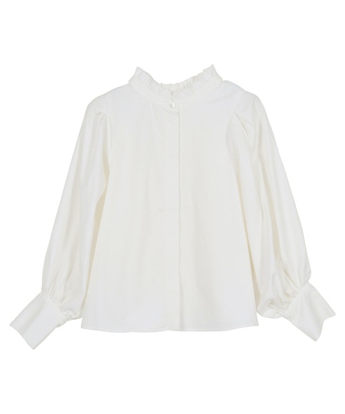 Petitle（プチレ）の「[ セレモニー ] [ 低身長向けサイズあり ] ブラウス (単品)（シャツ/ブラウス・レディース・オフホワイト/ライトブルー・M/PL/PM/PS）」の18枚目の写真