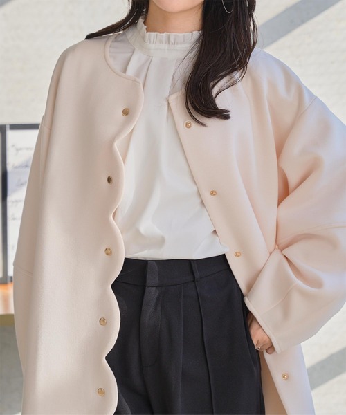Petitle（プチレ）の「[ セレモニー ] [ 低身長向けサイズあり ] ブラウス (単品)（シャツ/ブラウス・レディース・オフホワイト/ライトブルー・M/PL/PM/PS）」の18枚目の写真