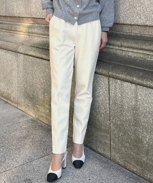 JENNE(ジェンヌ)の「裏起毛スラックス(その他パンツ・レディース・アイボリー・LARGE/MEDIUM/SMALL)」の3枚目の写真